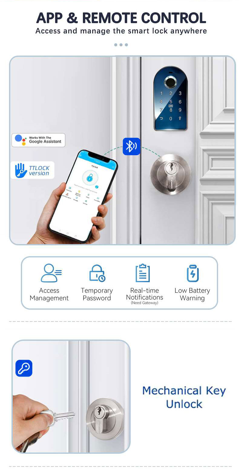 Smart Cylinder Rotate Automatic Lock YFB-A01 Smart Cylinder Rotate Automatic Lock YFB-A01