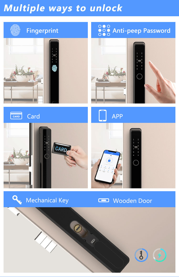 Fingerprint Automatic Bluetooth Lock YFBF-P8