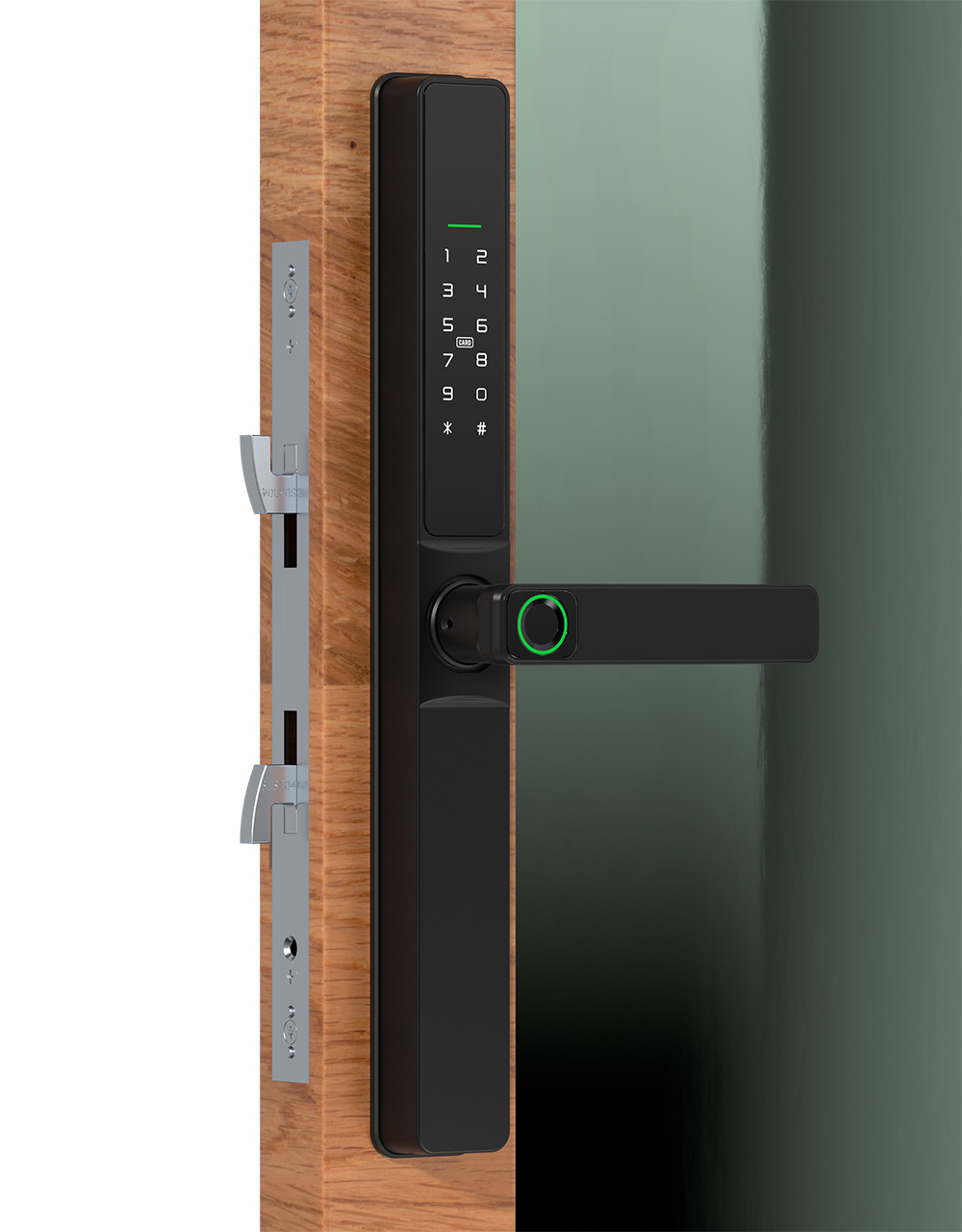 Waterproof Single Or Dual Side Fingerprint Slim Door Lock YFBF-F6