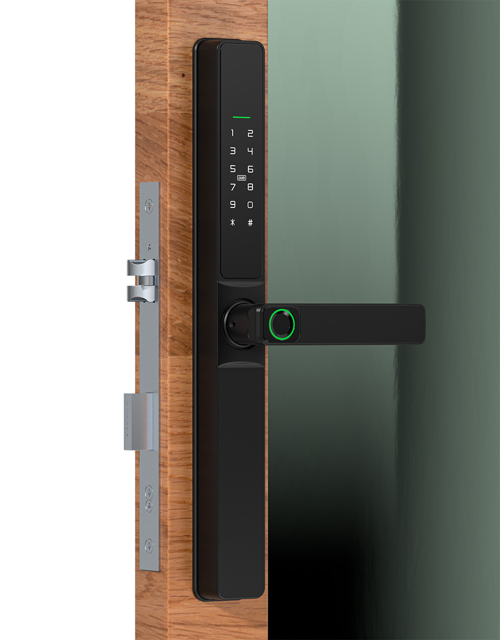 Waterproof Single Or Dual Side Fingerprint Slim Door Lock YFBF-F6