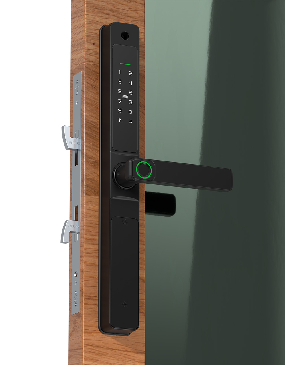 Waterproof Single Or Dual Side Fingerprint Slim Door Lock YFBF-F6