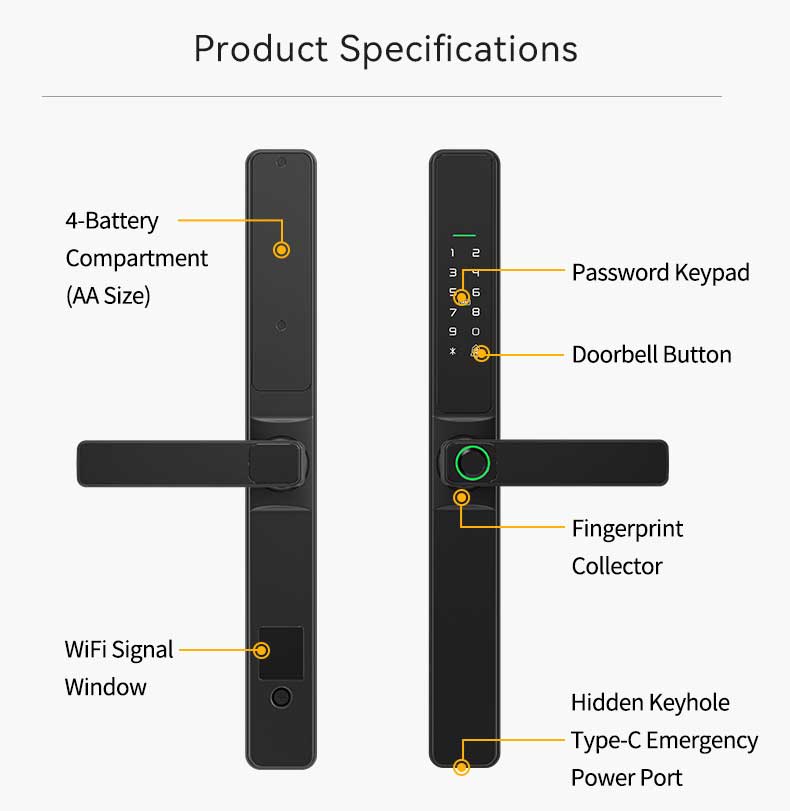Tuya Wifi Waterproof Lock YFFW-F6 Tuya Wifi Waterproof Lock YFFW-F6