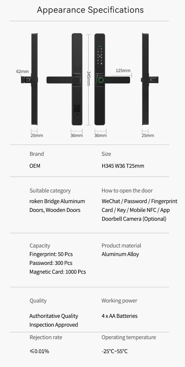 Tuya Wifi Waterproof Lock YFFW-F6 Tuya Wifi Waterproof Lock YFFW-F6