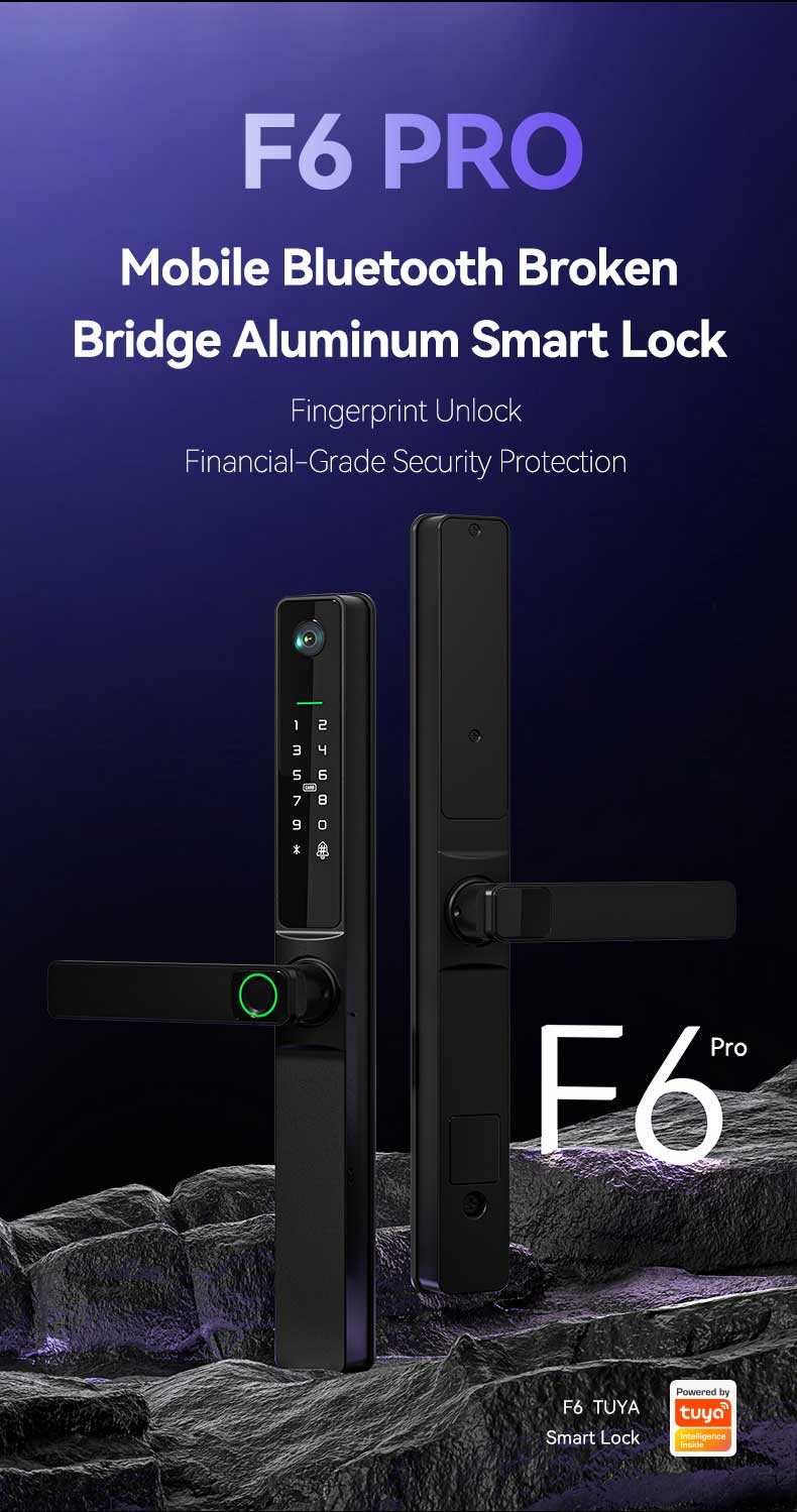 Waterproof Slim Lock With Digital Peephole YFFW-F6pro