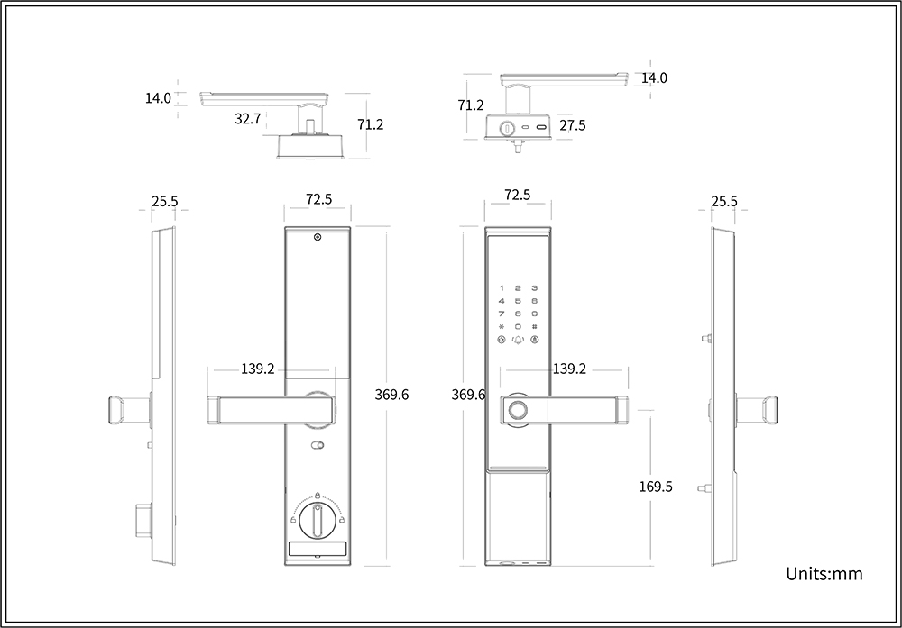 IP65 Waterproof Smart Lock YFBF-A1