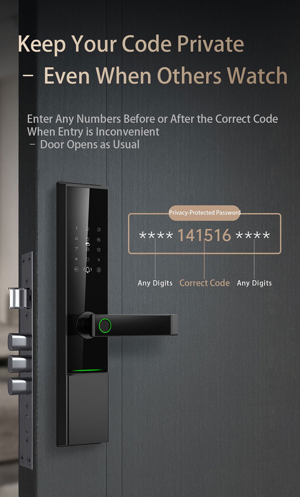IP65 Waterproof Smart Lock YFBF-A1
