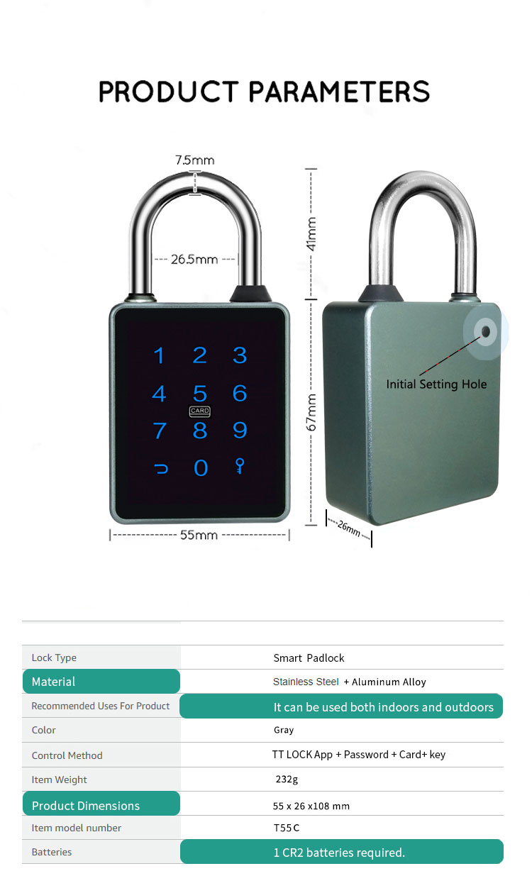 Passcode Pad Lock T55C Passcode Pad Lock T55C