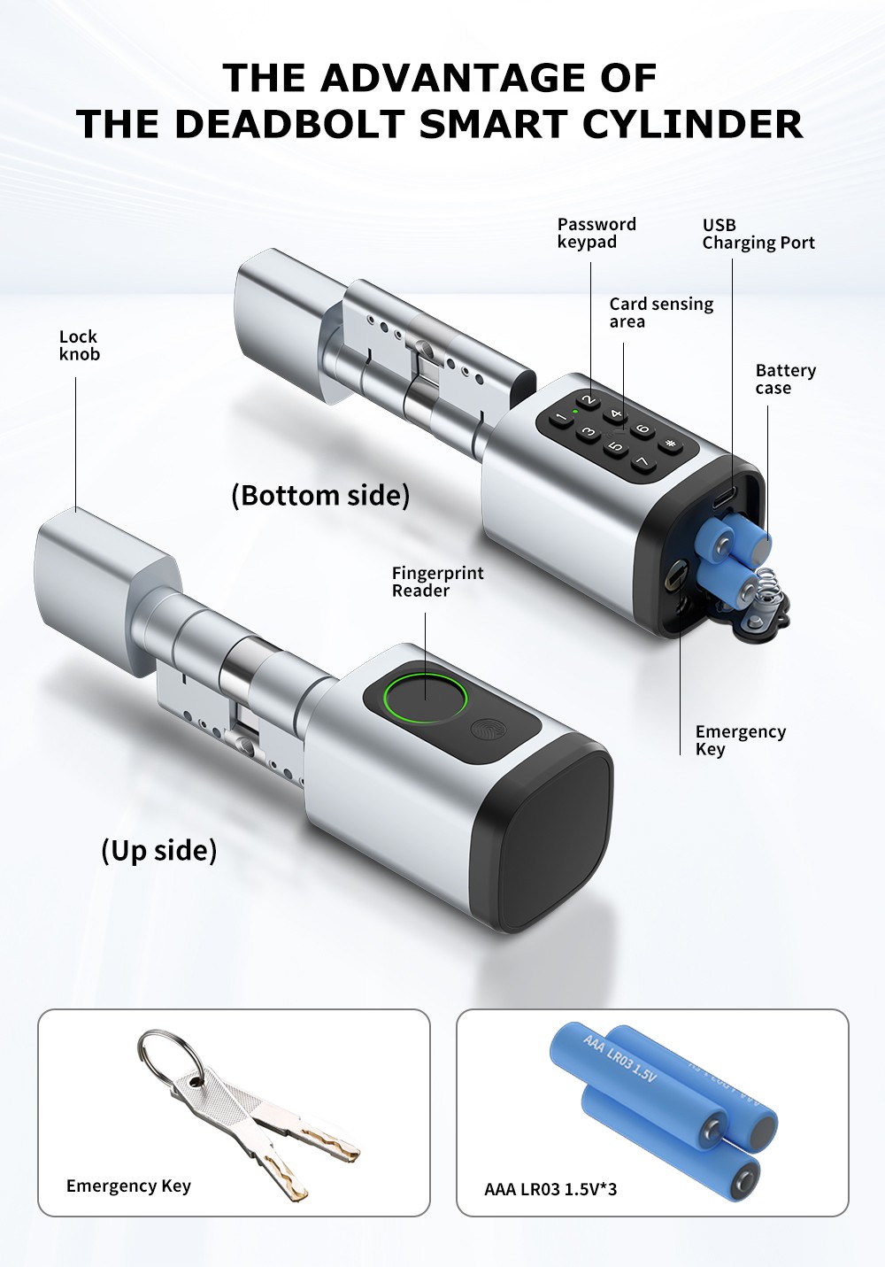 Bluetooth Smart Cylinder Lock YFBF-CV1 Bluetooth Smart Cylinder Lock YFBF-CV1