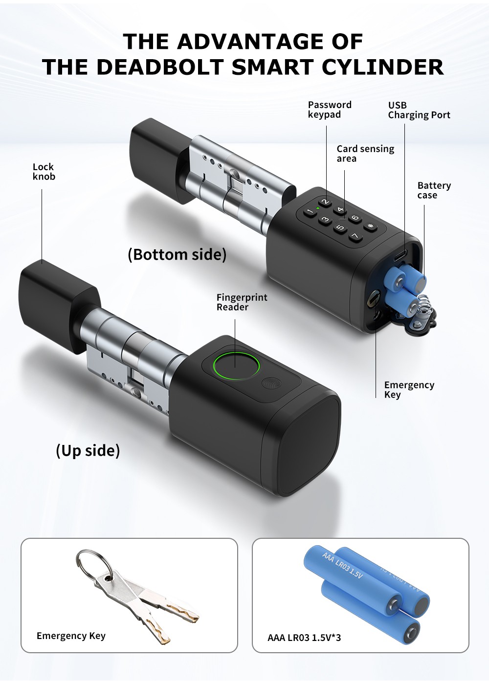 Bluetooth Smart Cylinder Lock YFBF-CV1 Bluetooth Smart Cylinder Lock YFBF-CV1