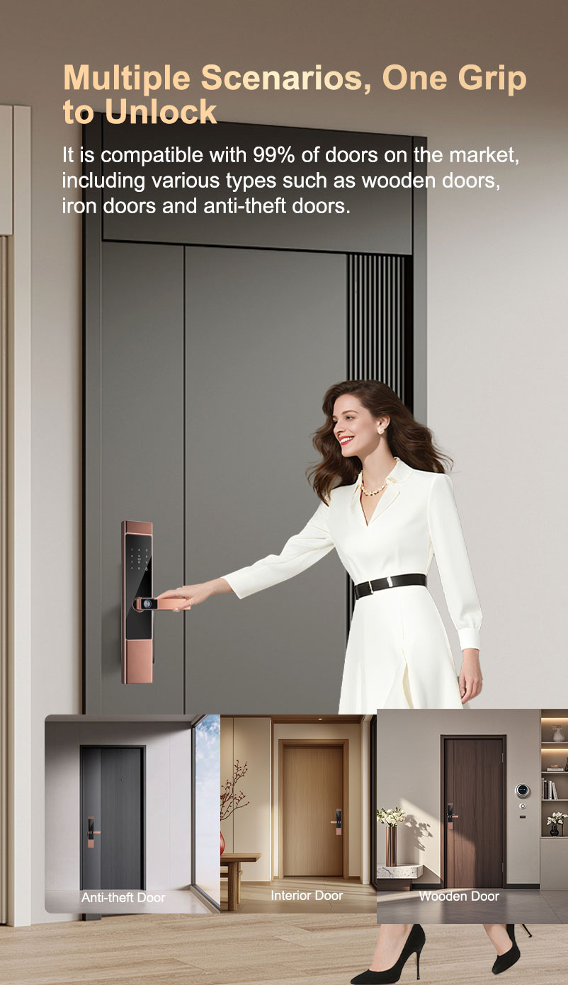 Waterproof Tuya Wifi Smart Lock YFFW-A7