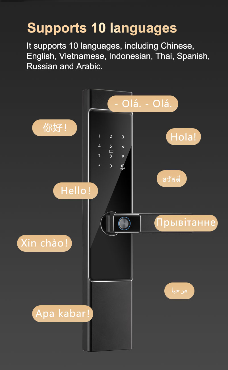 Waterproof Tuya Wifi Smart Lock YFFW-A7