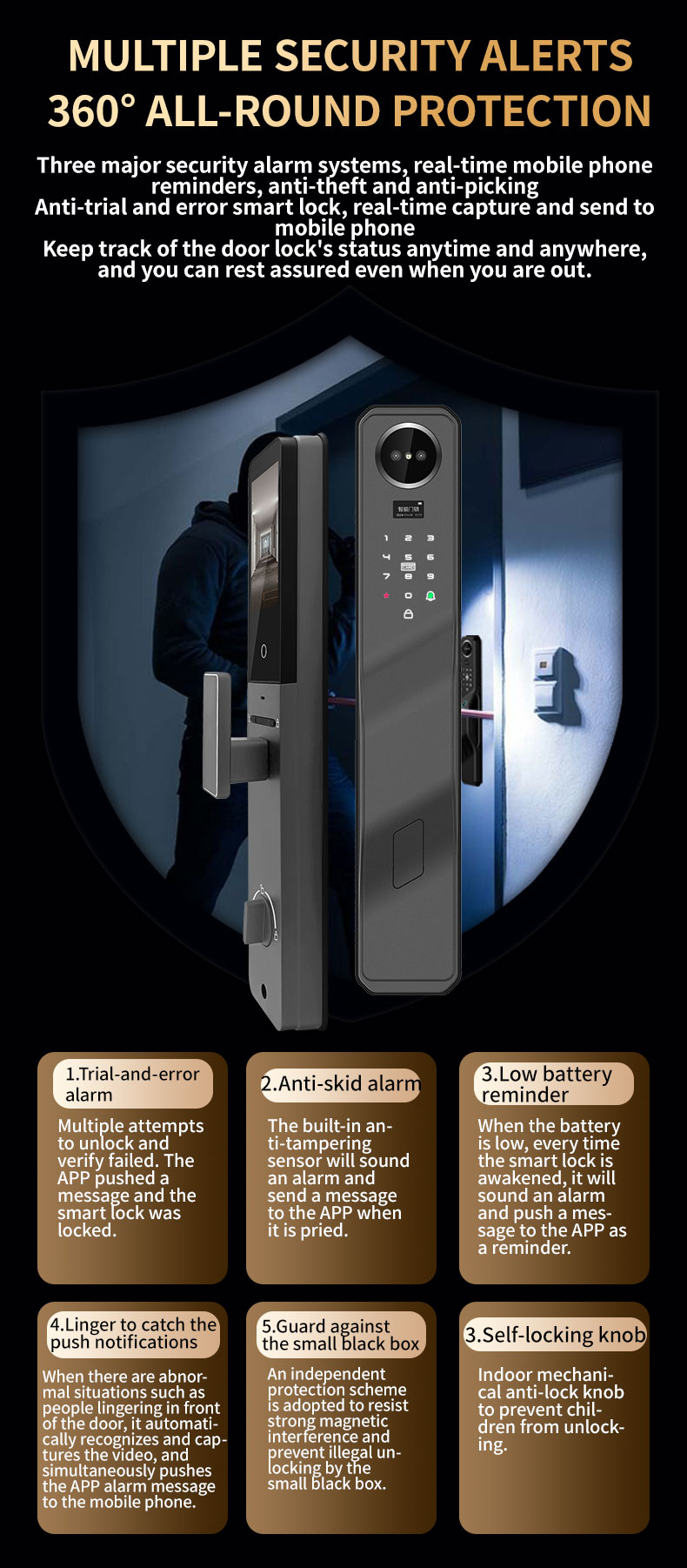 TTlock Wifi Automatic Lock YFBRW-K16