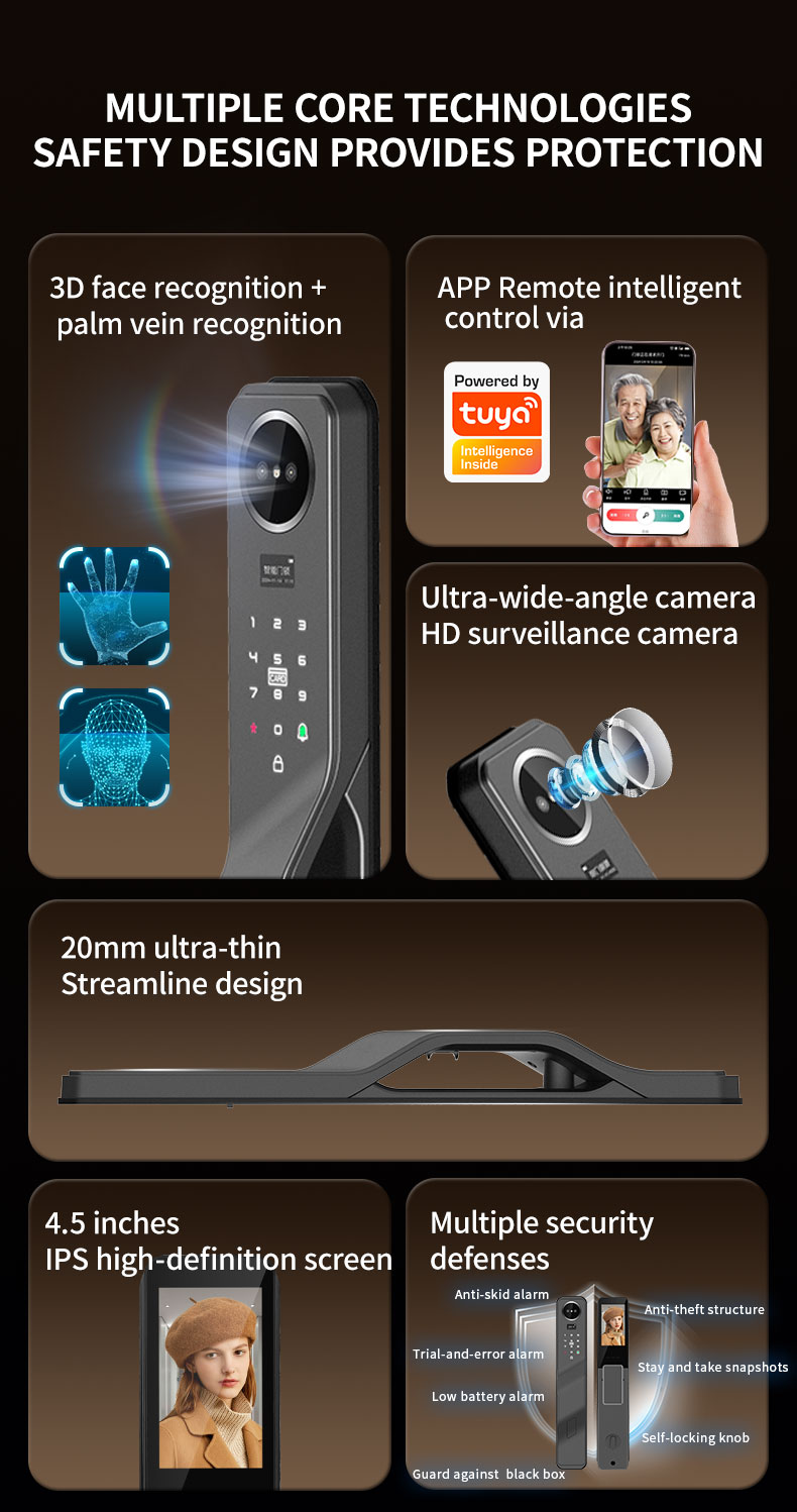 Tuya Smart Home Automatic Lock YFFW-K16