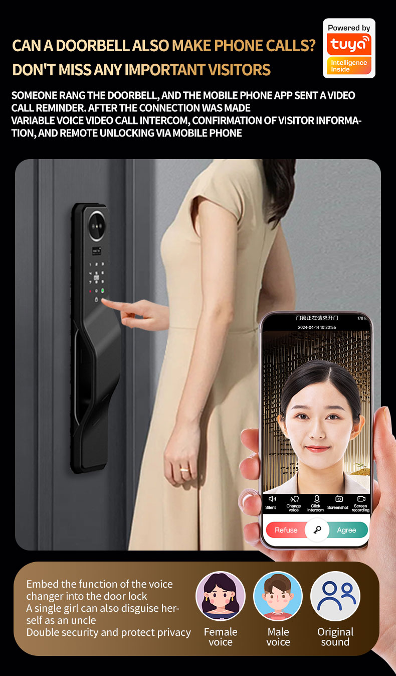 Tuya Smart Home Automatic Lock YFFW-K16