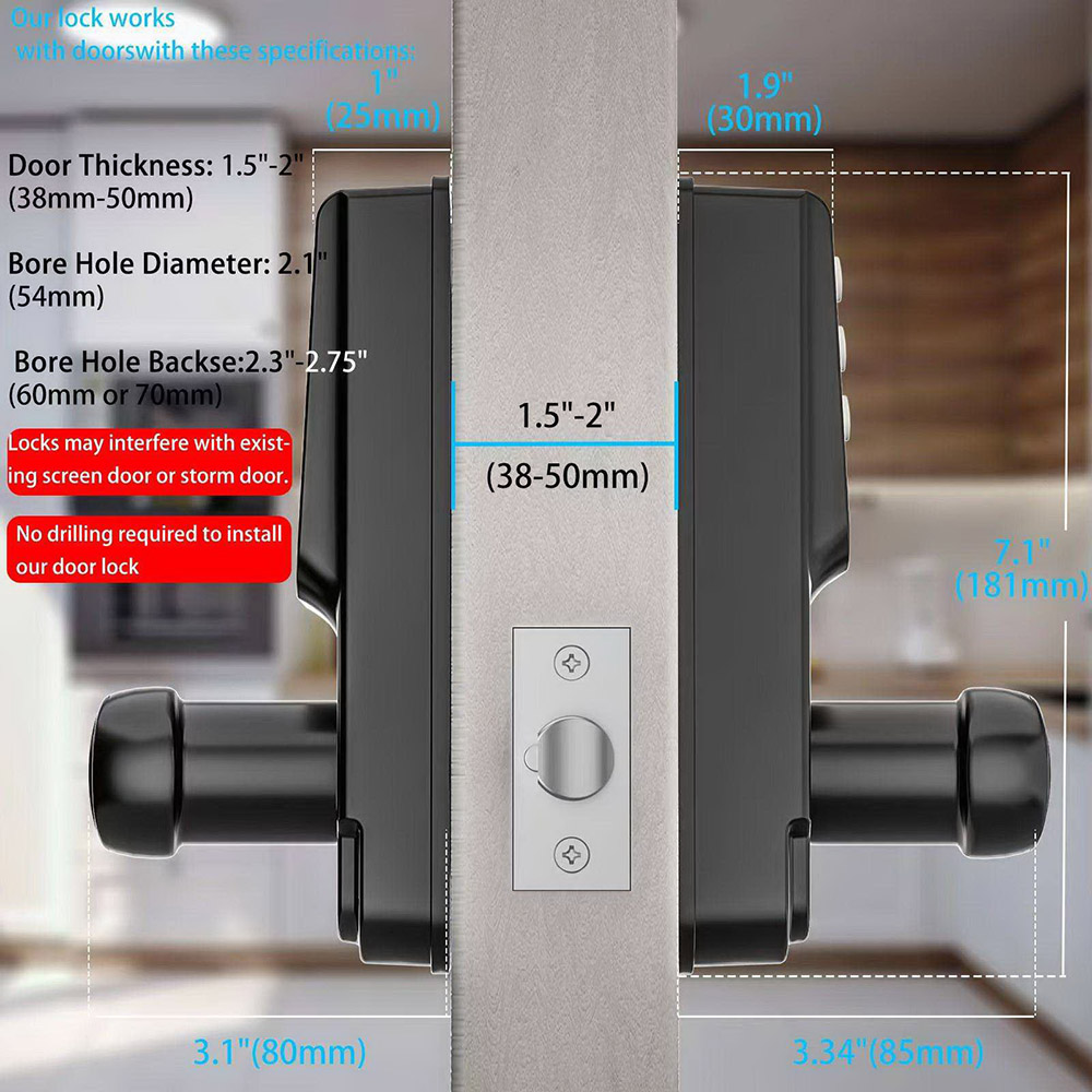 Single Latch Mechanical Button Bluetooth Lock YFBF-V4 Single Latch Mechanical Button Bluetooth Lock YFBF-V4