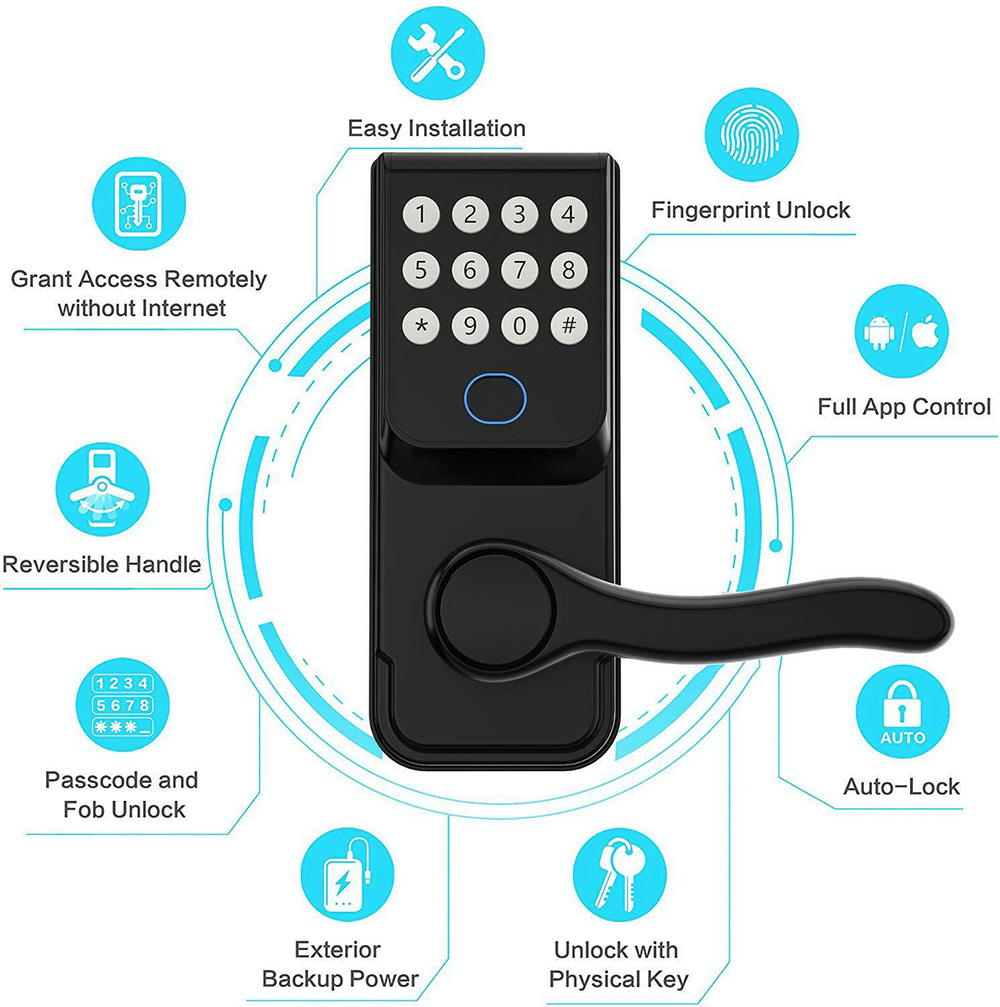 Single Latch Mechanical Button Bluetooth Lock YFBF-V4 Single Latch Mechanical Button Bluetooth Lock YFBF-V4