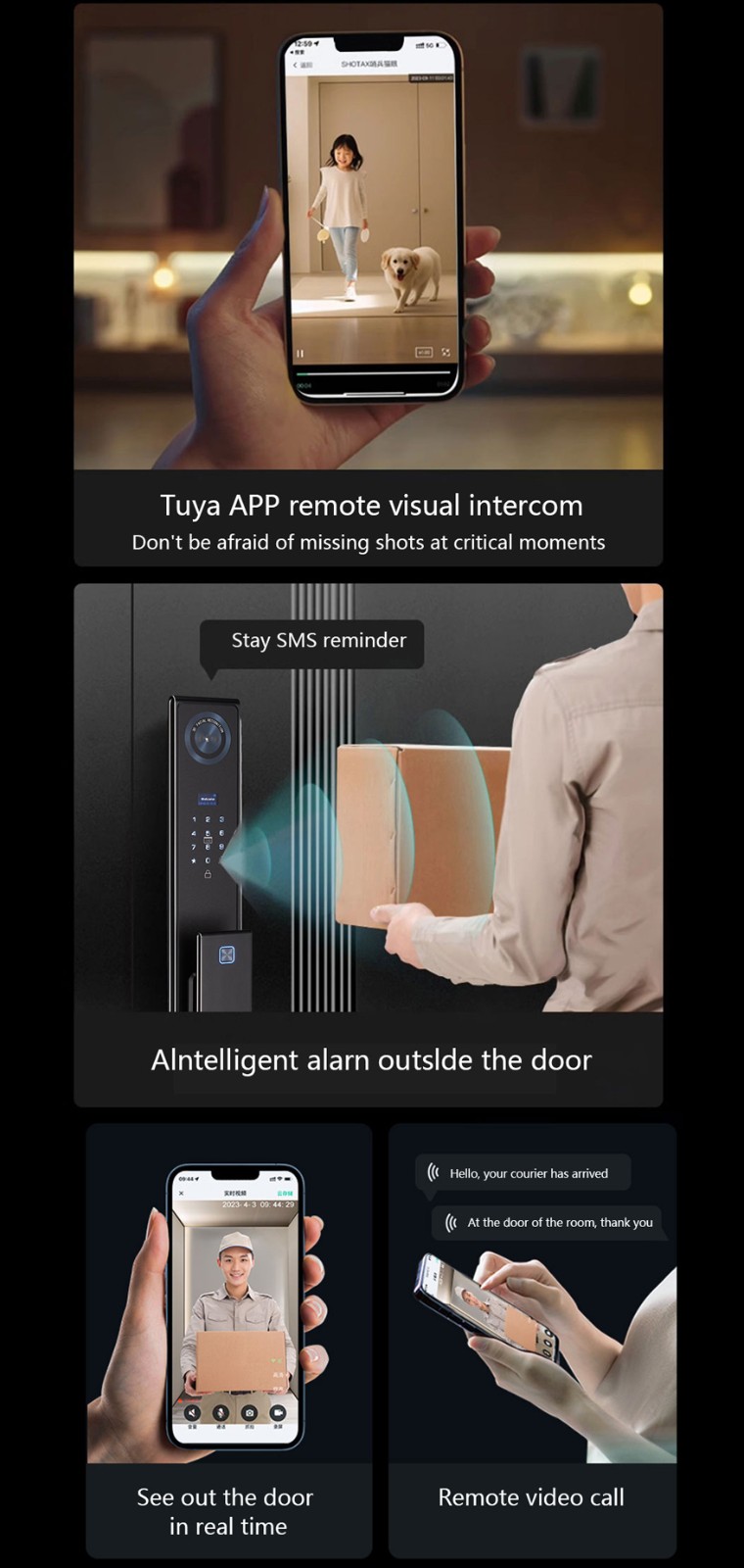 Tuya Wifi Waterproof Automatic Lockset YFFW-P70