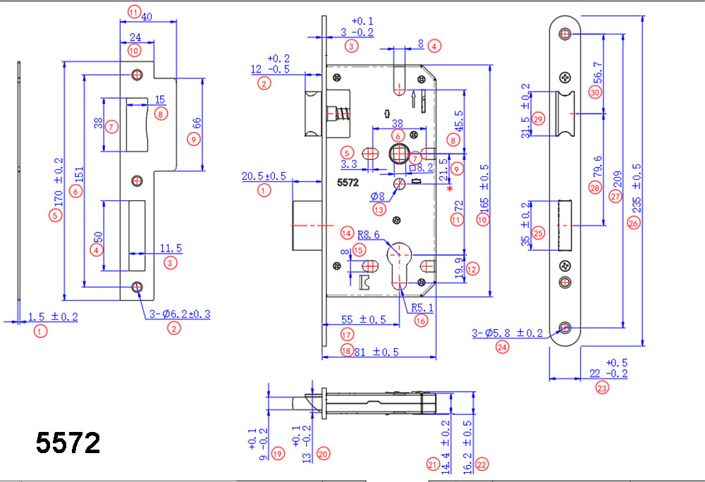 Password Bluetooth Apartment Lock YFB-895 Password Bluetooth Apartment Lock YFB-895