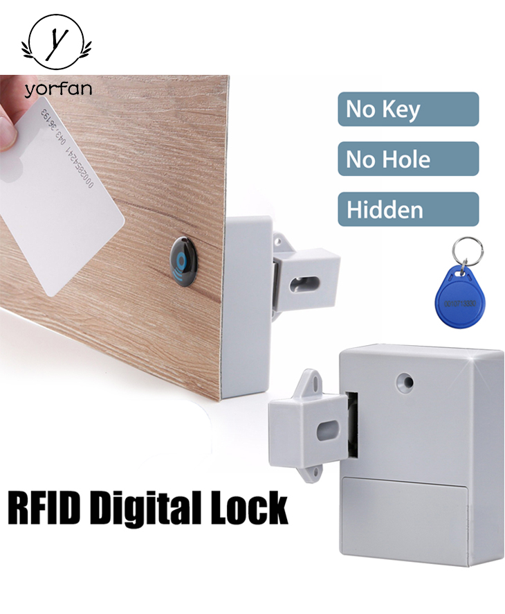 Hidden Type Invisible Electronic Locker Lock 5#