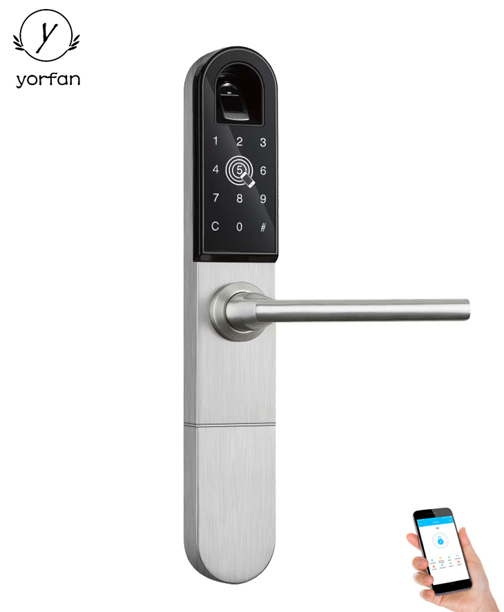 Aluminum Fingerprint Bluetooth Door Lock YFBF-918