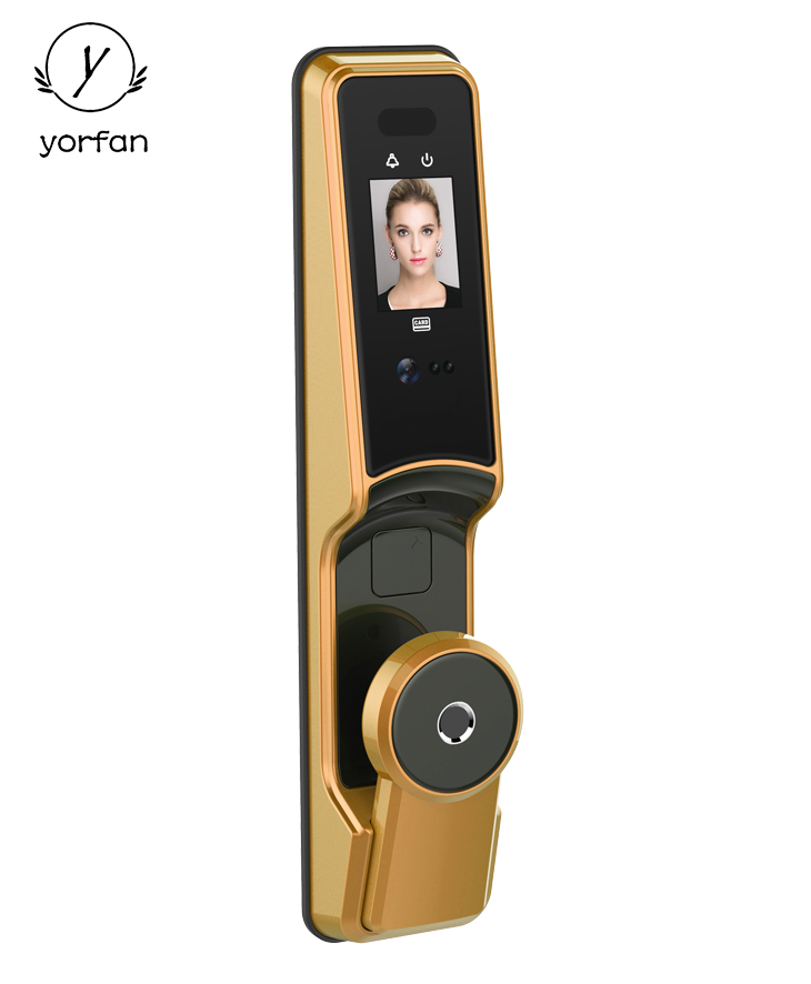 3D Automatic Infrared Intelligent Smart Fingerprint Face Recognition Door Lock For Home YFR-Z9