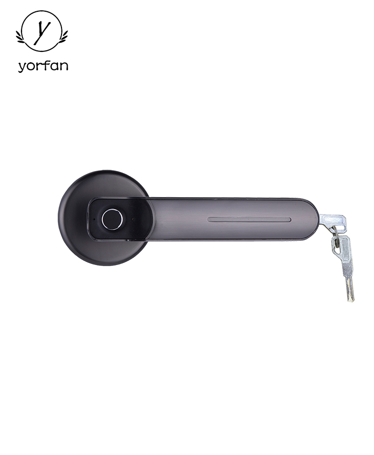Single Latch Split Design Fingerprint Handle Door Lock YFF-F01