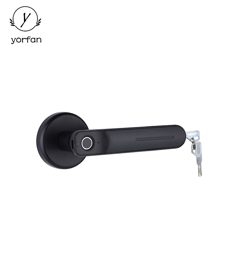 Single Latch Split Design Fingerprint Handle Door Lock YFF-F01