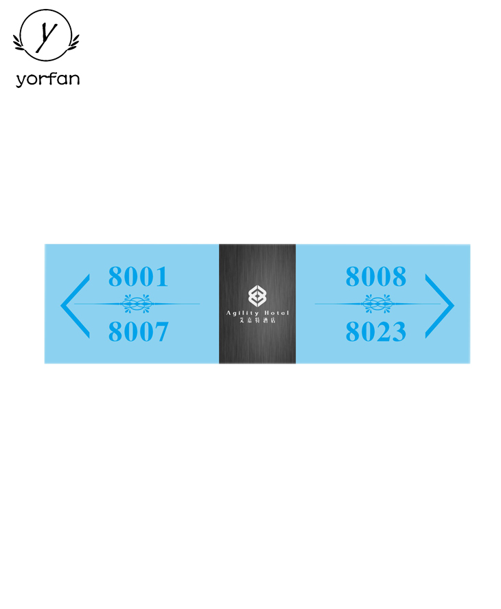 Crystal Hotel Digital Number Plate MTX-340