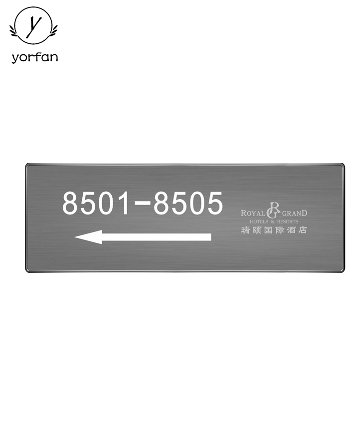 Stainless Steel Digital Number Plate SS-3813-4