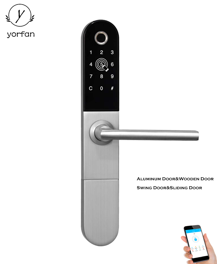 Aluminum Fingerprint Bluetooth Door Lock YFBF-918