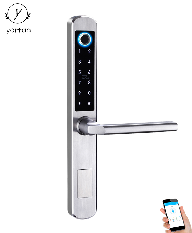 Stainless Steel Bluetooth Sliding Door Lock YFBF-A210