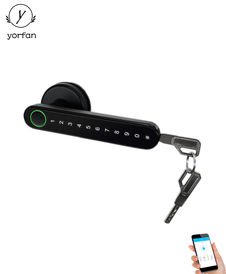 Single Latch Passcode Fingerprint Bluetooth Lock YFBF-L1