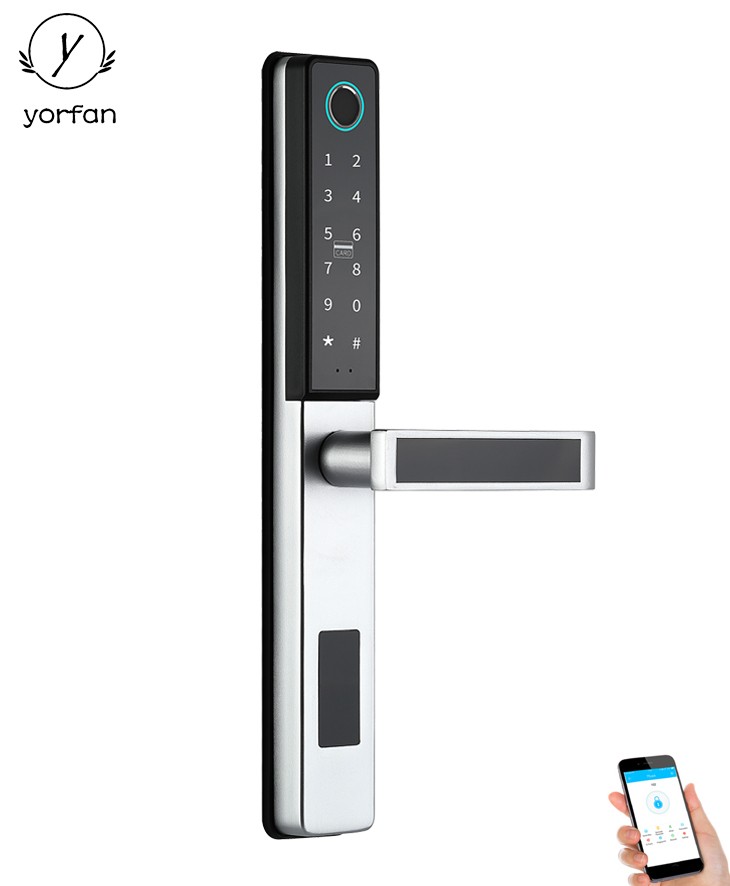 TTlock Or Tuya APP Aluminum Door Bluetooth Lock YFBF-E10