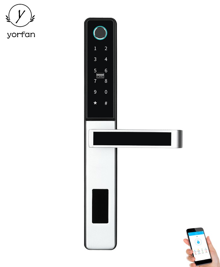 TTlock Or Tuya APP Aluminum Door Bluetooth Lock YFBF-E10