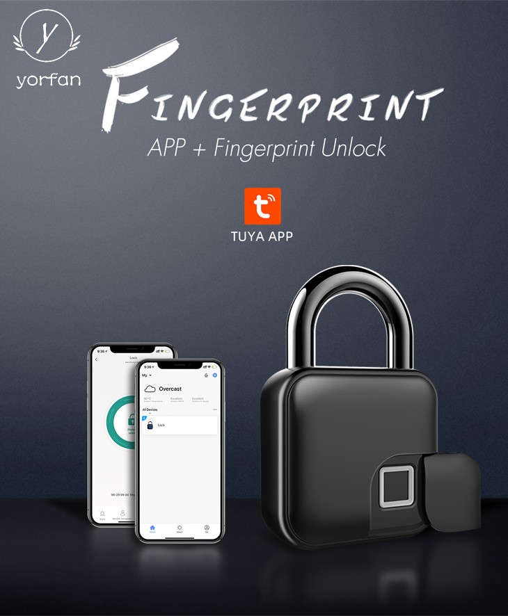 Fingerprint Pad Lock With Tuya APP For Option L3