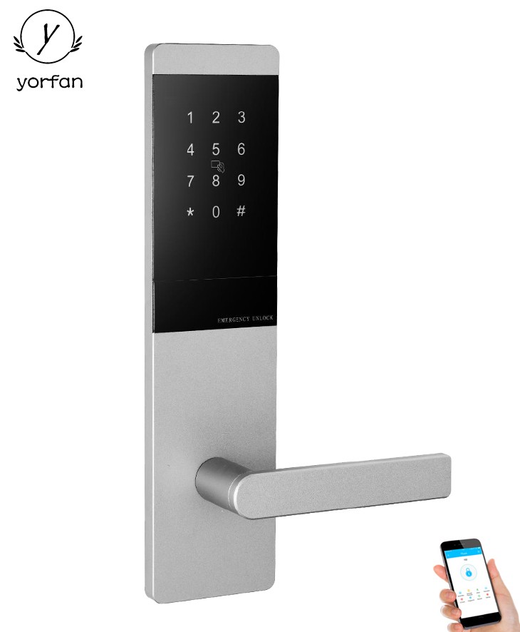 Aluminum Material Bluetooth Wifi Door Lock YFB-999