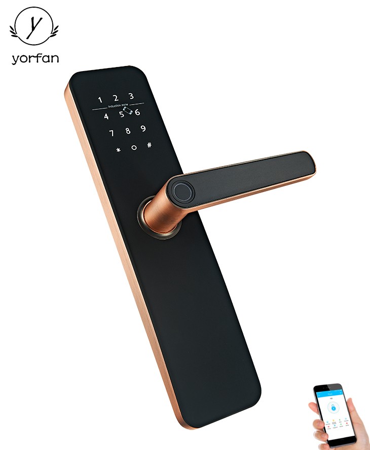 6068 Mortise Fingerprint Bluetooth Door Lock YFBF-3100