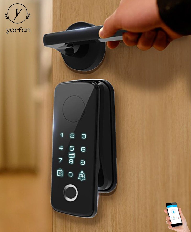 EU Cylinder Automatic Fingerprint Bluetooth Door Lock YFBF-Z18