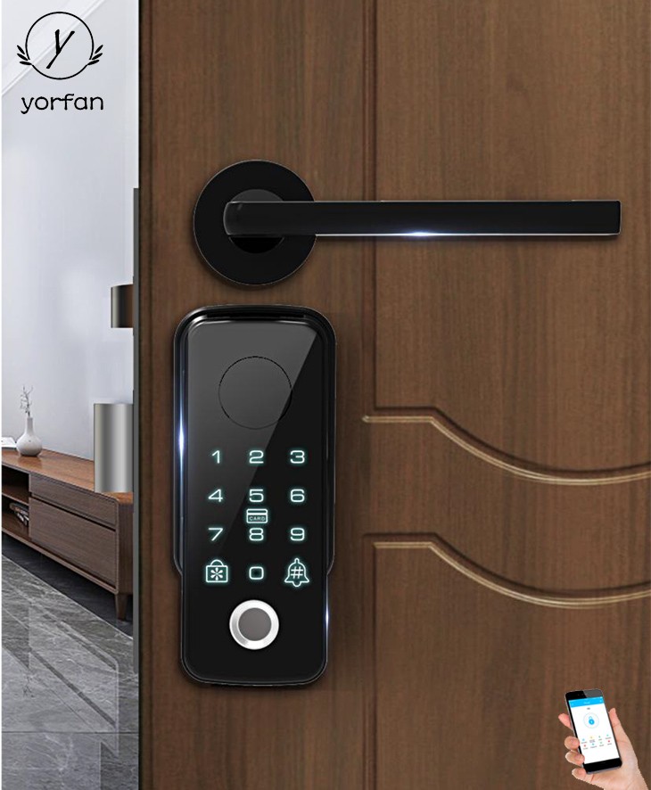 EU Cylinder Automatic Fingerprint Bluetooth Door Lock YFBF-Z18