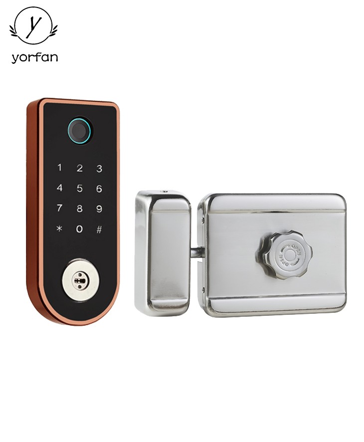 Rim Type Waterproof Smart Door Lock YFF-X1A