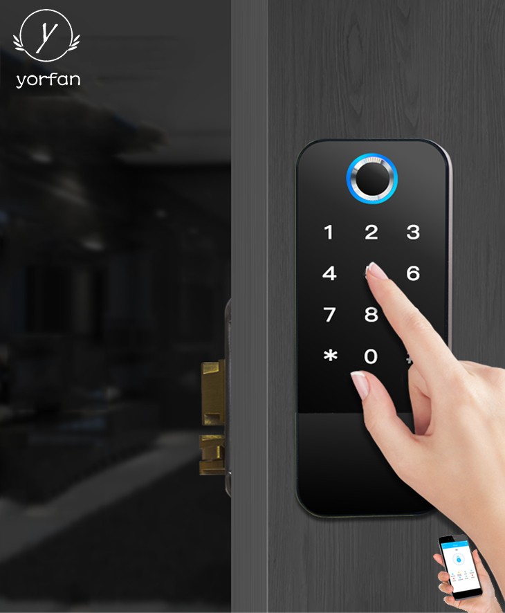 Rim TTlock Bluetooth Fingerprint Door Lock YFBF-X8A