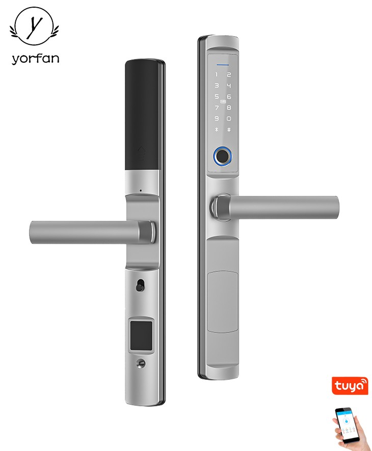 Zinc Alloy Material Bluetooth Aluminum Door Lock YFBF-F2