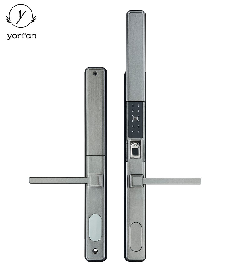 Sliding Cover Waterproof Aluminum Smart Door Lock YFF-S6