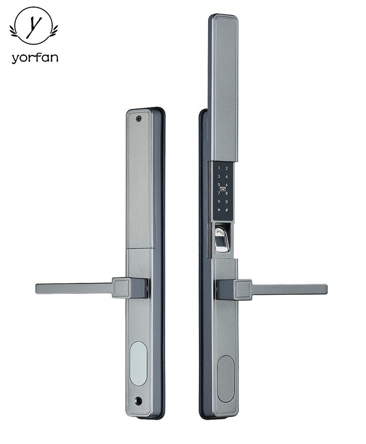 Sliding Cover Waterproof Aluminum Smart Door Lock YFF-S6