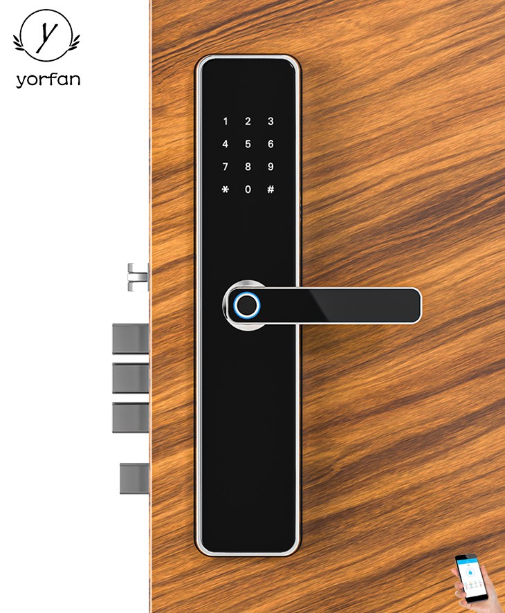 304 Stainless Steel Fingerprint Bluetooth Door Lock YFBF-X818