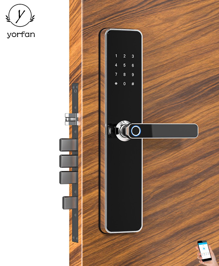 304 Stainless Steel Fingerprint Bluetooth Door Lock YFBF-X818