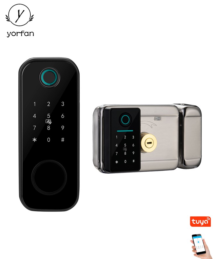 Waterproof Dual Side Fingerprint Rim Lock YFBF-N300