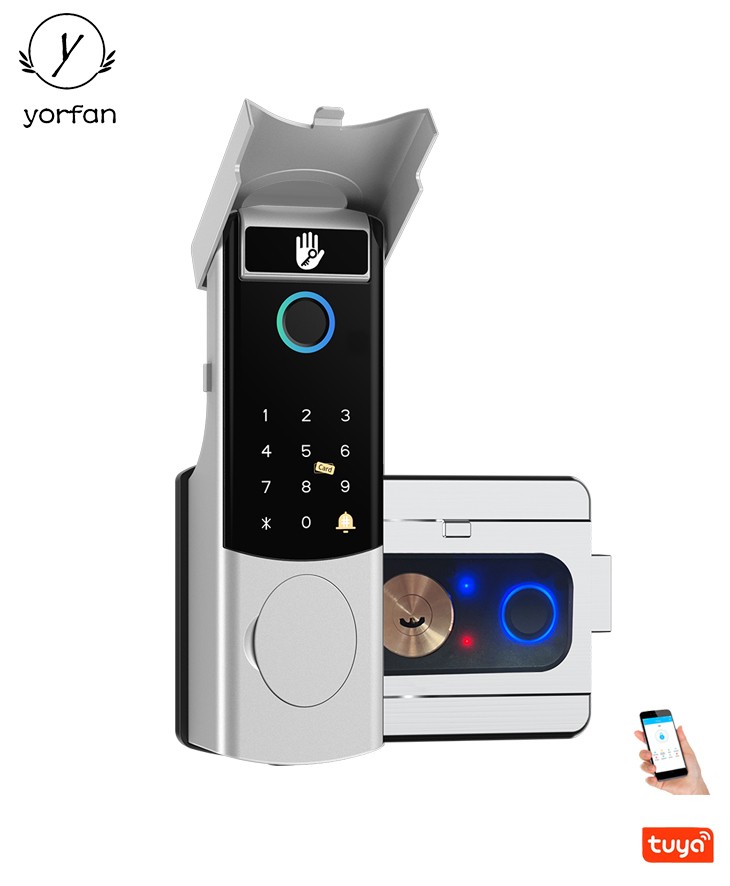 Tuya Wifi Steel Door Rim Lock YFFW-V6