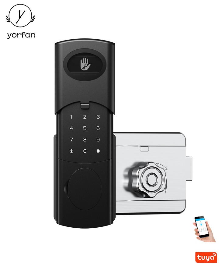 Tuya Wifi Steel Door Rim Lock YFFW-V6