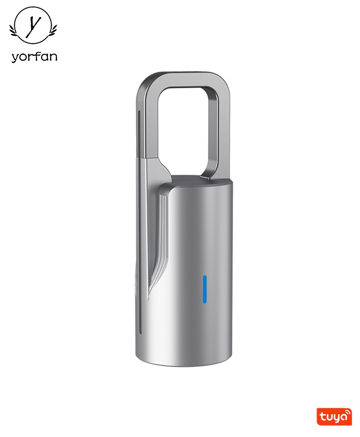 Silver Color Fingerprint Pad Lock ULS3